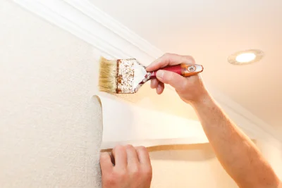 Pose de papier peint à Lavaudieu — revêtements muraux et toiles de verre
